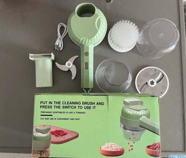 Wireless Handheld Electric Vegetable Cutter – Portable Mini Food Chopper for Kitchen & Home Use