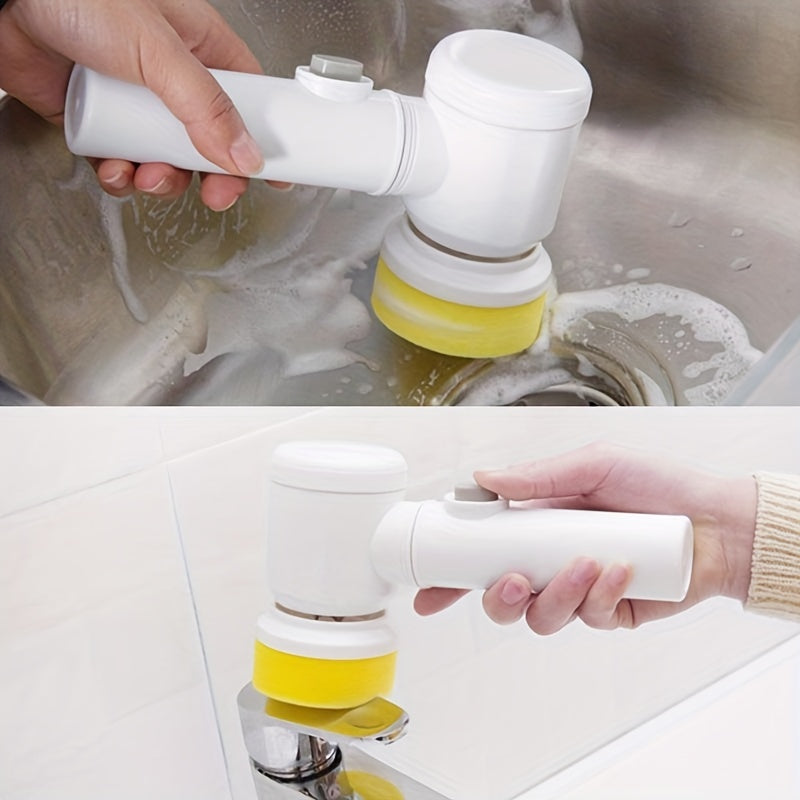 Electric Spin Cleaning Brush USB Rechargeable | Cordless Handheld Power Scrubber for Kitchen & Bathroom | Automatic Rotary Cleaning Brush