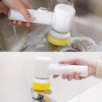Electric Spin Cleaning Brush USB Rechargeable | Cordless Handheld Power Scrubber for Kitchen & Bathroom | Automatic Rotary Cleaning Brush
