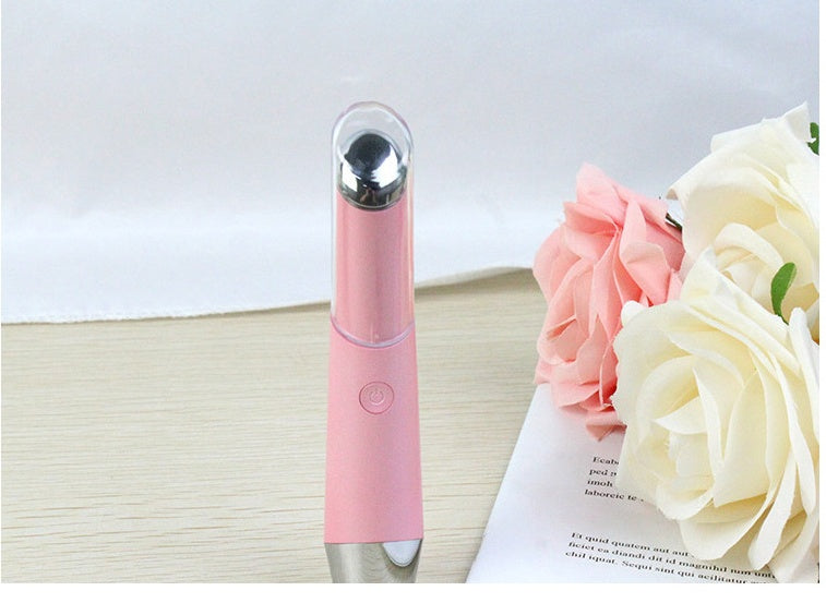 Electric eye massager pen for wrinkles and dark circles.