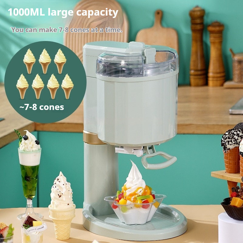 Automatic Mini Ice Cream Maker Machine for Home & Kitchen – Compact Desktop Frozen Dessert Maker