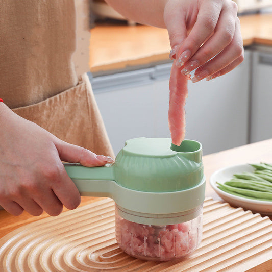 Wireless Handheld Electric Vegetable Cutter – Portable Mini Food Chopper for Kitchen & Home Use