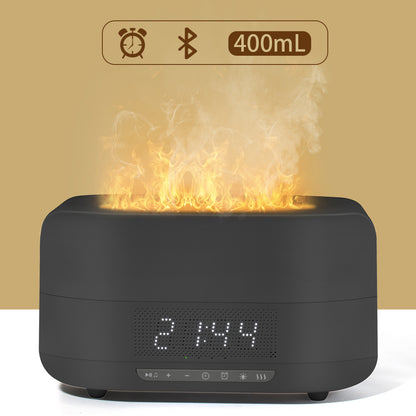Firelight Bluetooth Speaker & Cool Mist Humidifier – LED Flame Lamp Wireless Aromatherapy Diffuser