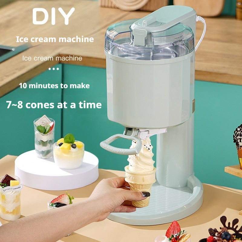 Automatic Mini Ice Cream Maker Machine for Home & Kitchen – Compact Desktop Frozen Dessert Maker