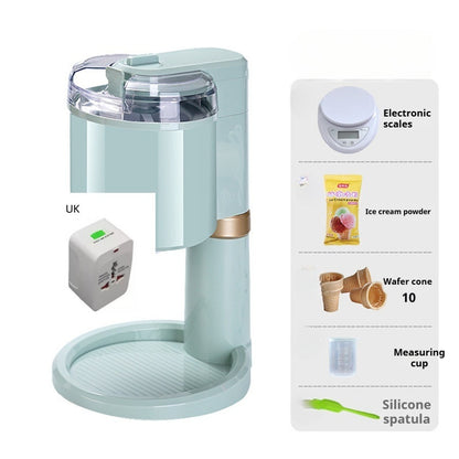 Automatic Mini Ice Cream Maker Machine for Home & Kitchen – Compact Desktop Frozen Dessert Maker