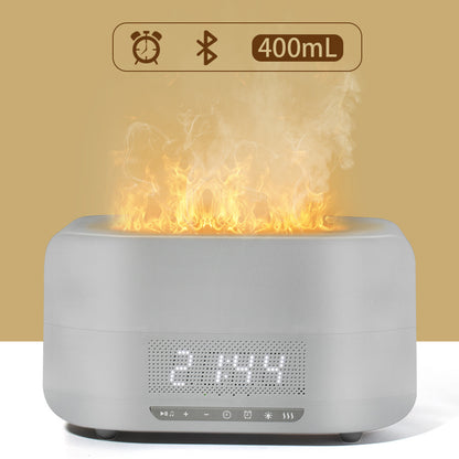 Firelight Bluetooth Speaker & Cool Mist Humidifier – LED Flame Lamp Wireless Aromatherapy Diffuser