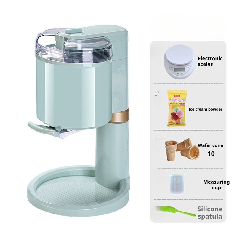 Automatic Mini Ice Cream Maker Machine for Home & Kitchen – Compact Desktop Frozen Dessert Maker