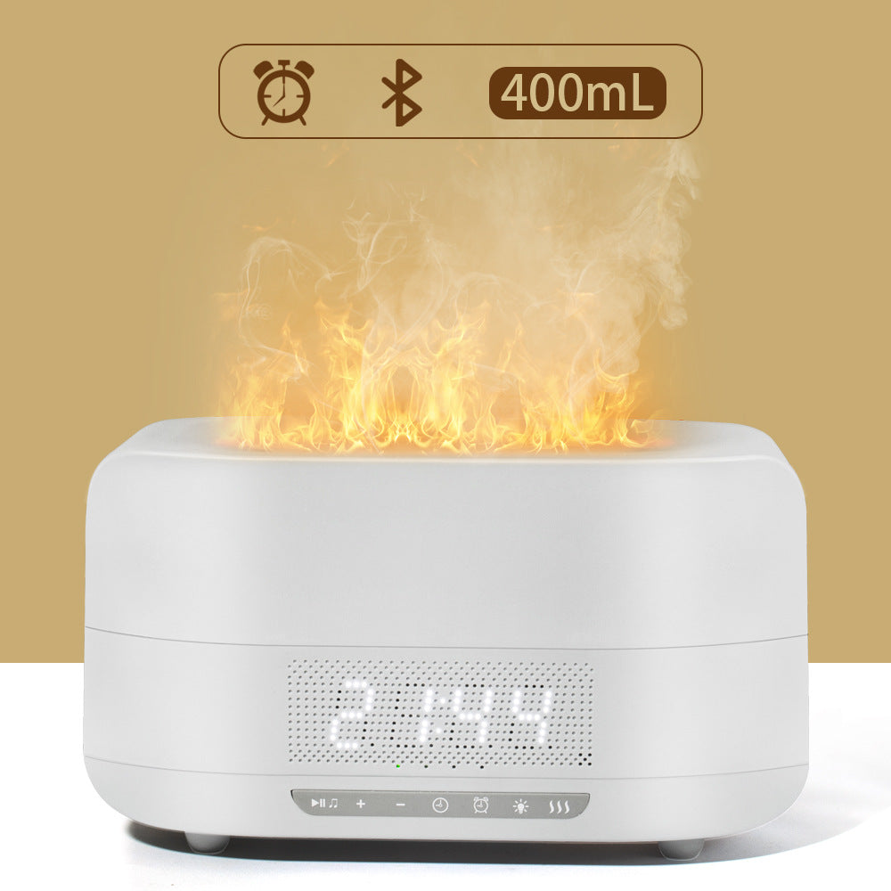 Firelight Bluetooth Speaker & Cool Mist Humidifier – LED Flame Lamp Wireless Aromatherapy Diffuser