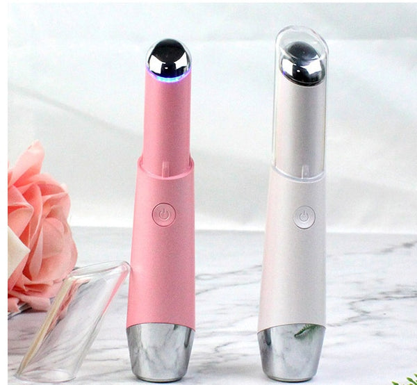 Electric eye massager pen for wrinkles and dark circles.