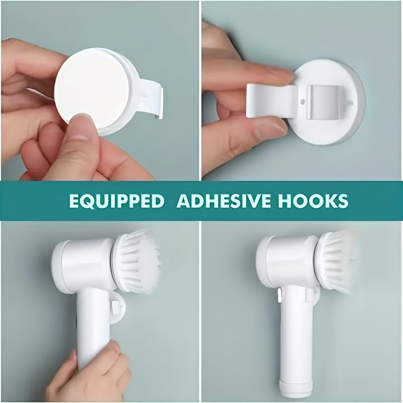 Electric Spin Cleaning Brush USB Rechargeable | Cordless Handheld Power Scrubber for Kitchen & Bathroom | Automatic Rotary Cleaning Brush