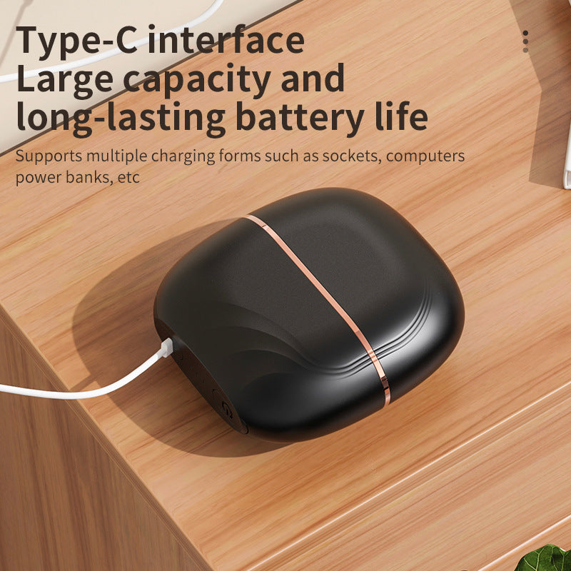 Portable wireless hair straightening comb for safe, easy styling.